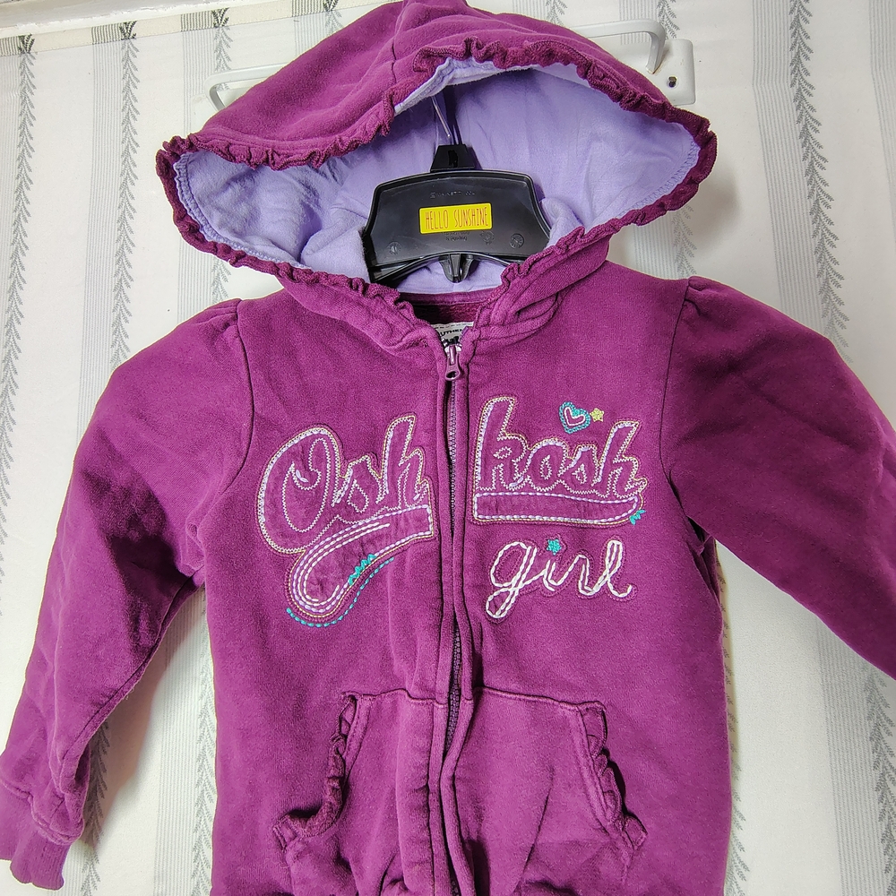 OshKosh B'gosh Purple Kids Hoodie Size 5